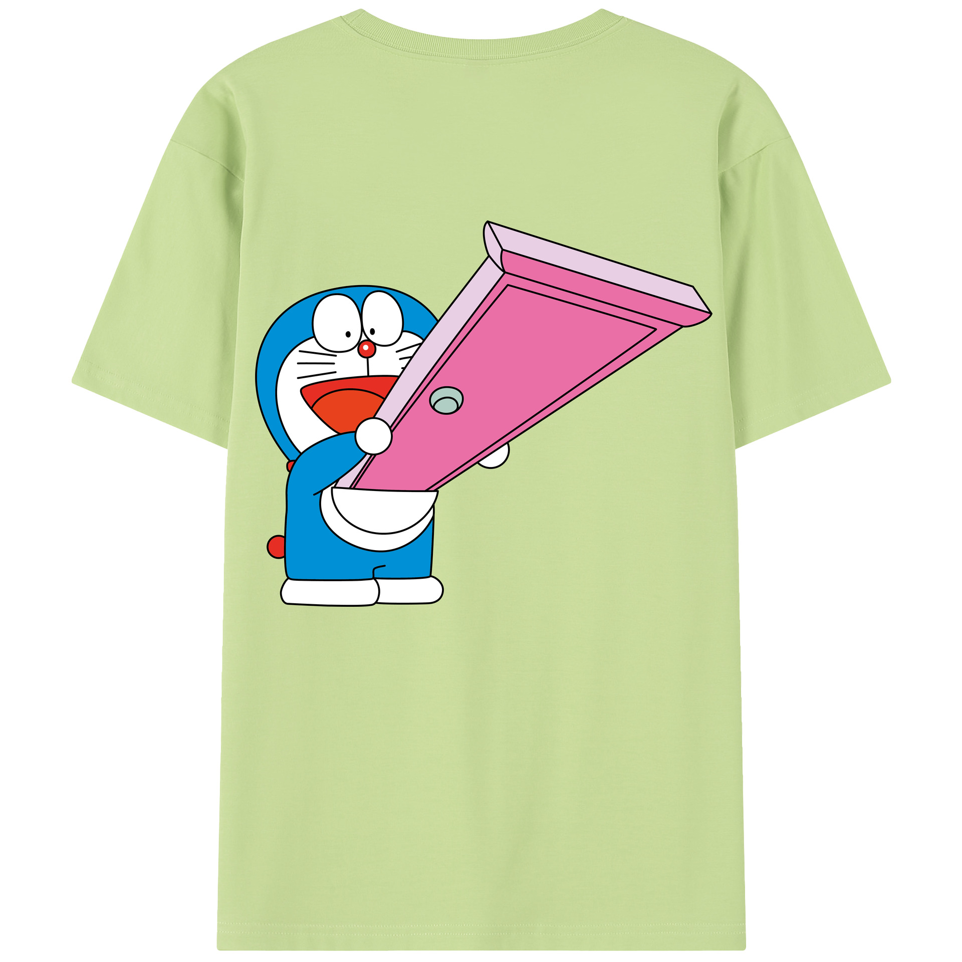（画像用） ドラえもん Doraemon 綿100％半袖Tシャツ（背面プリント）